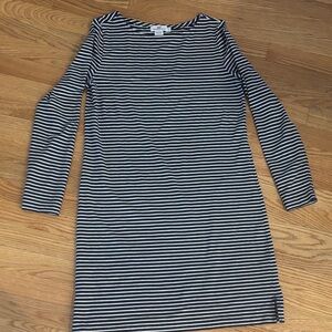 Striped Navy and White Dress